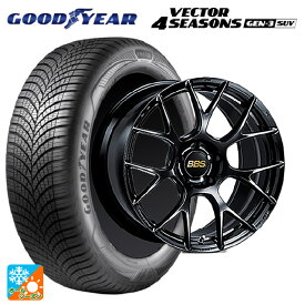 4/20限定 エントリーで最大100％ポイントバックトヨタ RAV4(50系)用 235/55R19 105W XL グッドイヤー ベクターフォーシーズンズ ジェン3 SUV RE-V7 BK 新品オールシーズンタイヤホイール 4本セット