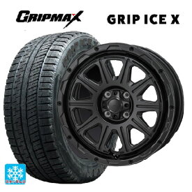 トヨタ ヤリス(10系)用 185/55R16 83T グリップマックス グリップアイスエックス ブラックレター # ハイブロック レグルス サテンブラック 新品スタッドレスタイヤホイール 4本セット