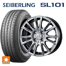 【6/4 20時〜 最大3万円OFFクーポン】155/65R13 73S セイバーリング セイバーリング SL101(ブリヂストン工場生産） # テクノピア アフロディーテ EF メタリックグレー 13-4J 国産車用 サマータイヤホイール4本セット