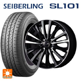 【6/4 20時〜 最大3万円OFFクーポン】155/65R13 73S セイバーリング セイバーリング SL101(ブリヂストン工場生産） # トピー セレブロ ダブルエフファイブ ブラックポリッシュ 13-4J 国産車用 サマータイヤホイール4本セット