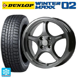 175/60R16 82Q ダンロップ ウィンターマックス 02(WM02) ゴジゲン ダーククリア 16-6J 国産車用 スタッドレスタイヤホイール4本セット
