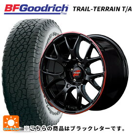 【5/25限定抽選で100％ポイントバック】ミツオカ バディ()用 225/60R18 100H BFグッドリッチ トレイルテレーン T/A ブラックレター 正規品 RMPレーシング R27 ブラック/リムレッドライン 新品サマータイヤホイール 4本セット