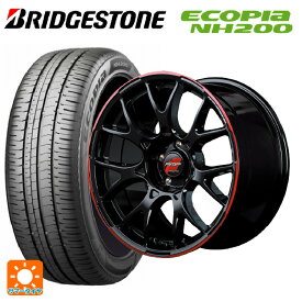 【最大3万円OFFクーポン 6/11 1:59迄】BMW 2シリーズ アクティブツアラー(F45)用 225/45R18 95W XL ブリヂストン エコピア NH200 正規品 RMPレーシング R27 ブラック/リムレッドライン 新品サマータイヤホイール 4本セット