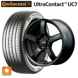 即日発送 スバル レヴォーグ(VN系)用 225/45R18 95Y XL コンチネンタル ウルトラコンタクト UC7 正規品 RMPレーシング R50 タイプS セミグロスブラック 新品サマータイヤホイール 4本セット