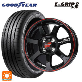 【最大3万円OFFクーポン 6/11 1:59迄】ホンダ ZR-V(RZ4)用 215/60R17 100H XL グッドイヤー エフィシェントグリップ 2 SUV RMPレーシング R07 ブラック/リムレッドライン 新品サマータイヤホイール 4本セット