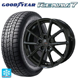 スズキ ハスラー(MR52/92S)用 2024年製 165/65R14 79Q グッドイヤー アイスナビ7(数量限定) 共豊 ザインEK # ソリッドブラック 新品スタッドレスタイヤホイール 4本セット