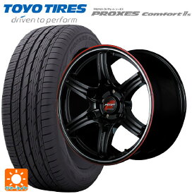 【6/4 20時〜 最大3万円OFFクーポン】225/45R17 94W トーヨー プロクセス　コンフォート2S マルカサービス アールエムピーレーシング R60 クリスタルブラック／デュアルポリッシュ／レッド＆クリア 17-7J 国産車用 サマータイヤホイール4本セット