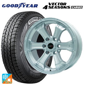 ニッサン NV350キャラバン(E26系)用 195/80R15 107/105N グッドイヤー ベクター4シーズンズ カーゴ ビックウェイ ビーマッド ケー S 新品オールシーズンタイヤホイール 4本セット