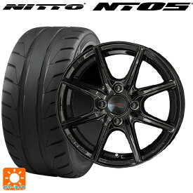 【6/22 20時〜 全品P5倍＆クーポン】235/45R17 97W XL ニットー NT05 共豊 ザインEK ソリッドブラック 17-7J 国産車用 サマータイヤホイール4本セット