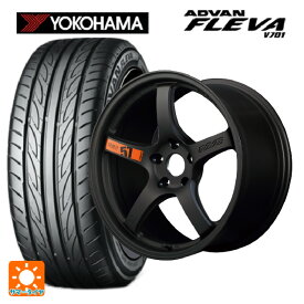 【5/25限定抽選で100％ポイントバック】スズキ スイフトスポーツ(ZC33S)用 215/35R18 84W XL ヨコハマ アドバン フレバ V701 グラムライツ 57CR スペックD マットスーパーダークガンメタ 新品サマータイヤホイール 4本セット