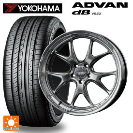 225/40R19 93W XL ヨコハマ アドバンデシベル V552 レイズ ホムラ 2X5RA QAJ 19-8.5J 国産車用 サマータイヤホイール4本セット