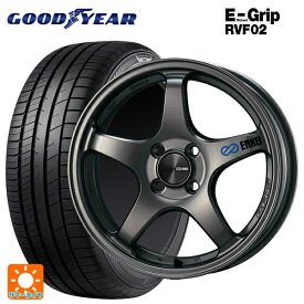 【6/4 20時〜 最大3万円OFFクーポン】185/60R15 84H グッドイヤー エフィシェントグリップ RVF02 エンケイ パフォーマンスライン PF05 DS 15-6J 国産車用 サマータイヤホイール4本セット