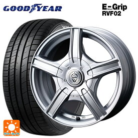 185/60R15 84H グッドイヤー エフィシェントグリップ RVF02 ウェッズ トレファー MH シルバー 15-6J 国産車用 サマータイヤホイール4本セット