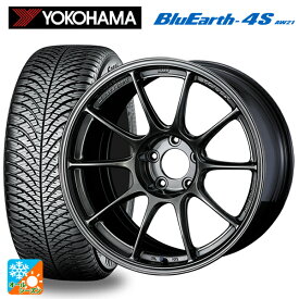 トヨタ GRカローラ(4BA-GZEA14H)用 245/40R18 97Y ヨコハマ ブルーアース4S AW21 ウェッズスポーツ TC105X EJ-TITAN 新品オールシーズンタイヤホイール 4本セット