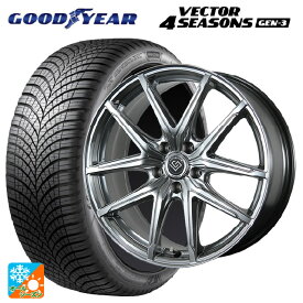トヨタ クラウンスポーツ(36系)用 255/45R20 105W XL グッドイヤー ベクター4シーズンズ ジェン3 # トピー ロンギヌス アールイーエックス H/S 新品オールシーズンタイヤホイール 4本セット