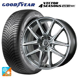 トヨタ RAV4(50系)用 225/65R17 106V XL グッドイヤー ベクター4シーズンズ ジェン3 SUV # トピー ロンギヌス アールイーエックス H/S 新品オールシーズンタイヤホイール 4本セット