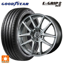 トヨタ クラウンエステート(AZSH38/39)用 235/60R18 107V XL グッドイヤー エフィシェントグリップ 2 SUV トピー ロンギヌス アールイーエックス H/S 新品サマータイヤホイール 4本セット