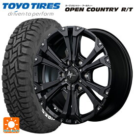 即日発送 トヨタ ハイラックス(120系)用 265/70R17 112Q トーヨー オープンカントリー RT ホワイトレター ナイトロパワー ジャベリン セミグロスブラック＋ピアス＆ミルド 新品サマータイヤホイール 4本セット