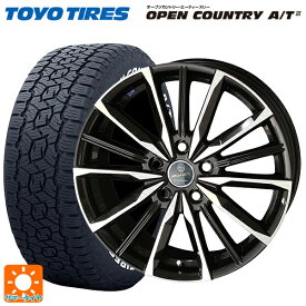 即日発送 【最大3万円OFFクーポン 6/11 1:59迄】トヨタ RAV4(50系)用 225/65R17 102H トーヨー オープンカントリー AT3 ホワイトレター スマック ヴァルキリー サファイアブラックxメタリックポリッシュ 新品サマータイヤホイール 4本セット