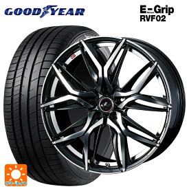 【最大3万円OFFクーポン 6/11 1:59迄】245/45R20 103W XL グッドイヤー エフィシェントグリップ RVF02 ウェッズ レオニス LM PBMC 20-8.5J 国産車用 サマータイヤホイール4本セット