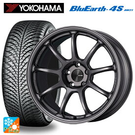 【4/25限定 抽選で最大100％ポイントバック】BMW 3シリーズ(F30/F31)用 225/45R18 95Y ヨコハマ ブルーアース4S AW21 パフォーマンスライン PF09 DS 新品オールシーズンタイヤホイール 4本セット