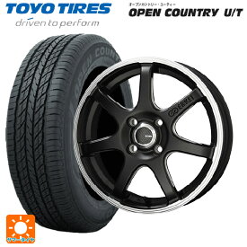 トヨタ C-HR(ZYX10)用 215/60R17 96V トーヨー オープンカントリー UT 共豊 エンケイチューニングSC38 マットブラック×リムエンドポリッシュ 新品サマータイヤホイール 4本セット