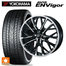 【最大3万円OFFクーポン 4/27 9:59迄】トヨタ アルファード(40系)用 245/35R21 96W XL ヨコハマ エービット エンビガー S321 レオニス MV # パールブラックミラーカット 新品サマータイヤホイール 4本セット