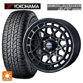 トヨタ ランドクルーザープラド(150系)用 275/65R17 115H ヨコハマ ジオランダー A/T G015 ブラックレター マッドヴァンス X タイプM フルマットブラック 新品サマータイヤホイール 4本セット