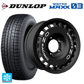 215/65R16 98Q ダンロップ ウィンターマックス 03(WM03) オーゼット レーシング ラリーレーシング 4×4 Matt Black 16-6J 国産車用 スタッドレスタイヤホイール4本セット