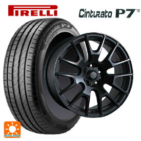 215/45R18 89V ピレリ チンチュラートP7 エムエルジェイ イグナイト エクストラック ブラック 18-8.5J 国産車用 サマータイヤホイール4本セット