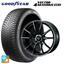 【5/30限定 最大3万円OFFクーポン】205/50R17 93W XL グッドイヤー ベクターフォーシーズンズ ジェン3 ウェッズ ウェッズスポーツ SA25R WBC 17-7J 国産車用 オールシーズンタイヤホイール4本セット