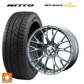 トヨタ ハリアー(80系)用 245/45R20 103W XL ニットー NT421Q ウェッズスポーツ SA20R VI-SILVER 新品サマータイヤホイール 4本セット