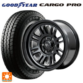 【最大3万円OFFクーポン 4/27 9:59迄】即日発送 195/80R15 107/105N グッドイヤー カーゴプロ # マルカサービス ナイトロパワー M16 アサルト セミグロスブラック 15-6J 国産車用 サマータイヤホイール4本セット