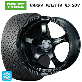 【5/30限定 最大3万円OFFクーポン】ニッサン エクストレイル(33系)用 235/60R18 107R XL ノキアン ハッカペリッタR5 SUV ウェッズスポーツ RN05M Gloss Black 新品スタッドレスタイヤホイール 4本セット