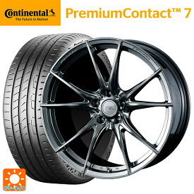 【6/4 20時〜 最大3万円OFFクーポン】スバル レガシィアウトバック(BS系)用 245/45R19 98W コンチネンタル プレミアムコンタクト 7 正規品 エフゼロ FZ-2 DIAMOND BLACK 新品サマータイヤホイール 4本セット