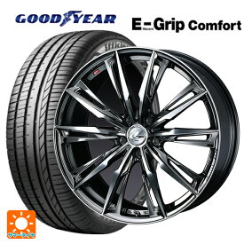 トヨタ プリウス(60系)用 195/60R17 90V グッドイヤー エフィシェントグリップ コンフォート レオニス GX BMCMC 新品サマータイヤホイール 4本セット