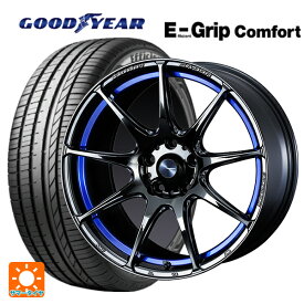 【6/4 20時〜 最大3万円OFFクーポン】195/60R17 90V グッドイヤー エフィシェントグリップ コンフォート ウェッズ ウェッズスポーツ SA99R BLC2 17-6.5J 国産車用 サマータイヤホイール4本セット