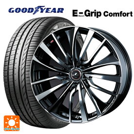 スバル レガシィアウトバック(BS系)用 245/45R19 102W XL グッドイヤー エフィシェントグリップ コンフォート レオニス VT PBMC 新品サマータイヤホイール 4本セット