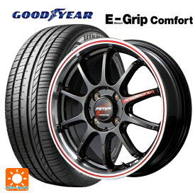 【6/4 20時〜 最大3万円OFFクーポン】185/55R16 83V グッドイヤー エフィシェントグリップ コンフォート マルカサービス RMPレーシング R10 クリスタルブラック/リムポリッシュ+レッド 16-6J 国産車用 サマータイヤホイール4本セット