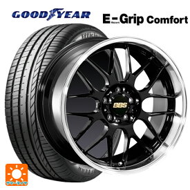 【最大3万円OFFクーポン 6/11 1:59迄】225/40R18 92W XL グッドイヤー エフィシェントグリップ コンフォート BBS RG-R BKD 18-7.5J 国産車用 サマータイヤホイール4本セット