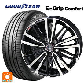 トヨタ プリウス(60系)用 195/60R17 90V グッドイヤー エフィシェントグリップ コンフォート スマック クレスト サファイアブラックポリッシュ 新品サマータイヤホイール 4本セット