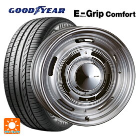 【4/25限定 抽選で最大100％ポイントバック】185/55R16 83V グッドイヤー エフィシェントグリップ コンフォート クリムソン ディーン クロスカントリー バーニッシュグレー 16-6J 国産車用 サマータイヤホイール4本セット