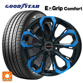 トヨタ アルファード(30系)用 245/40R19 98W XL グッドイヤー エフィシェントグリップ コンフォート レイシーン プラバ 5X ブルークリア 新品サマータイヤホイール 4本セット