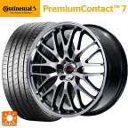 【最大3万円OFFクーポン 4/27 9:59迄】215/50R17 95Y XL コンチネンタル プレミアムコンタクト 7 正規品 マルカサービス ヴァーテックワン EXE10 セレクション ブラックミラーカット 17-7J 国産車用 サマータイヤホイール4本セット