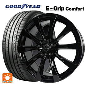 即日発送 トヨタ クラウンクロスオーバー(35系)用 225/60R18 100V グッドイヤー エフィシェントグリップ コンフォート レフィナーダ モーション2 ブラックエディション(限定仕様） # グロスブラック 新品サマータイヤホイール 4本セット