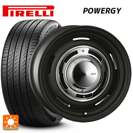 【最大3万円OFFクーポン 6/11 1:59迄】185/60R15 84H ピレリ パワジー 正規品 クリムソン ディーン クロスカントリー マットブラック 15-6J 国産車用 サマータイヤホイール4本セット