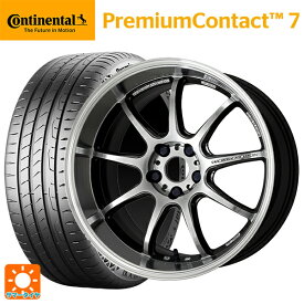 【最大3万円OFFクーポン 6/11 1:59迄】スバル レガシィアウトバック(BS系)用 225/55R18 98V コンチネンタル プレミアムコンタクト 7 正規品 エモーション D9R GTSRC 新品サマータイヤホイール 4本セット