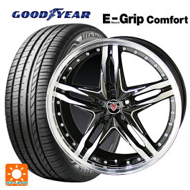 245/40R20 99W XL グッドイヤー エフィシェントグリップ コンフォート 共豊 シュタイナー LSV ブラックポリッシュ 20-8.5J 国産車用 サマータイヤホイール4本セット