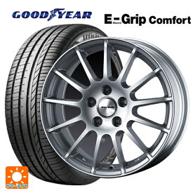 プジョー 208(ABA-A9系)用 185/65R15 88H グッドイヤー エフィシェントグリップ コンフォート # アーヴィン F01 ハイパーシルバー 新品サマータイヤホイール 4本セット