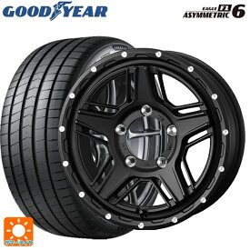235/45R17 97Y XL グッドイヤー イーグル F1 アシメトリック6 ウェッズ マッドヴァンス07 FULL MAT BLACK 17-7J 国産車用 サマータイヤホイール4本セット